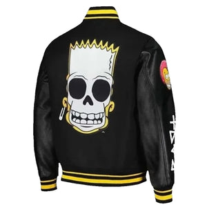 Men’s Simpsons Black Varsity Jacket
