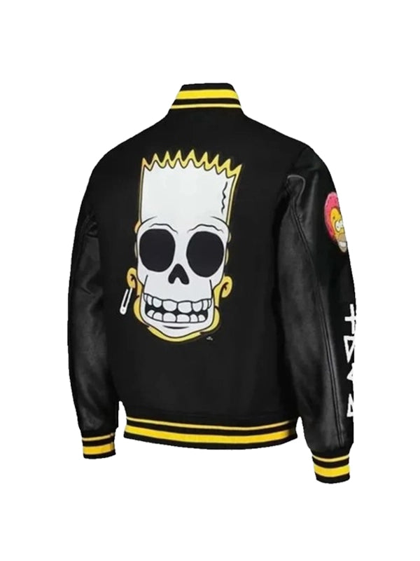 Men’s Simpsons Black Varsity Jacket