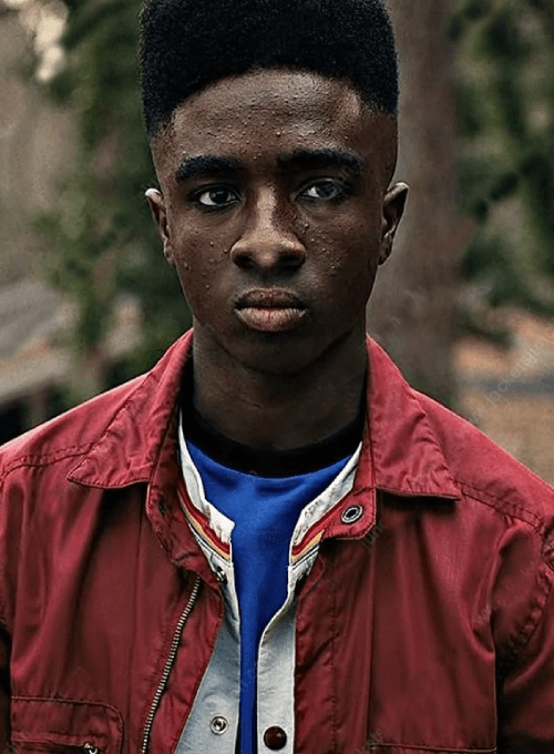 Stranger Things S04 Lucas Sinclair Red Jacket