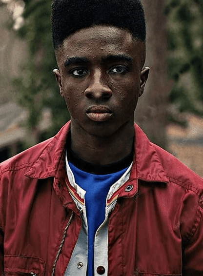 Stranger Things S04 Lucas Sinclair Red Jacket