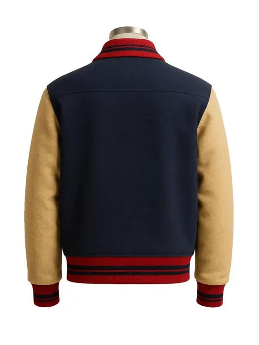 Stranger Things Will Byers wool jacket zip-front retro 80s fashion