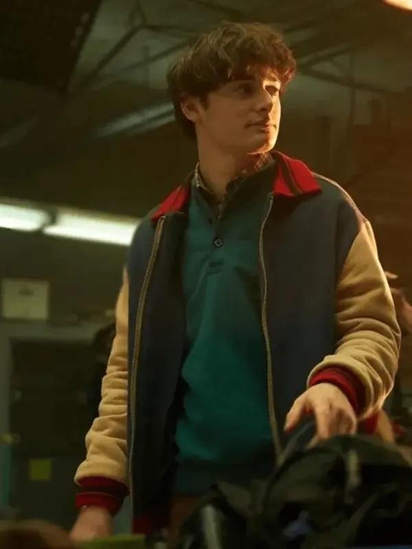 Stranger Things Will Byers wool jacket zip-front retro 80s fashion