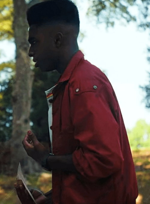 Stranger Things S04 Lucas Sinclair Red Jacket