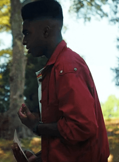 Stranger Things S04 Lucas Sinclair Red Jacket