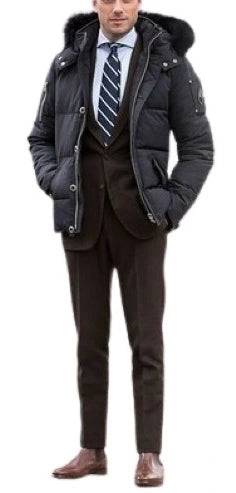 Men’s Charcoal Puffer Jacket