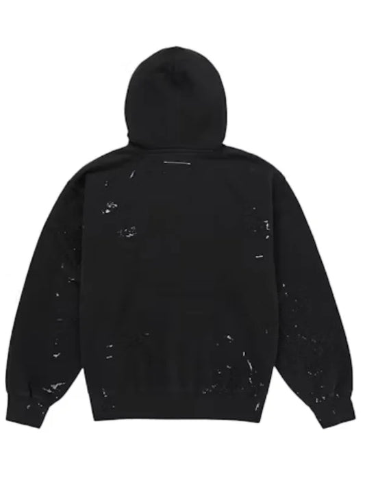 Supreme MM6 Maison Margiela Box Logo ZIP Up Hooded Sweatshirt Black