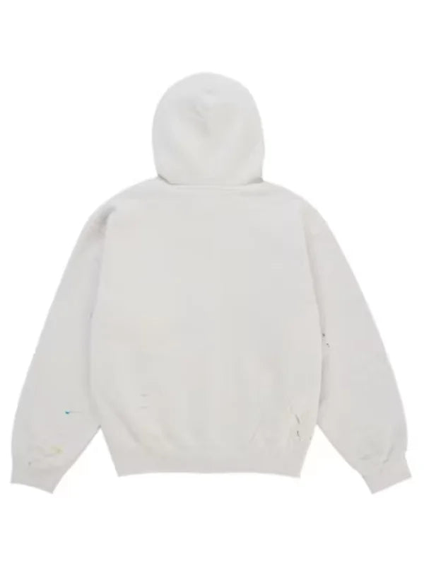 Supreme MM6 Maison Margiela Box Logo Zip Up Hooded Sweatshirt White