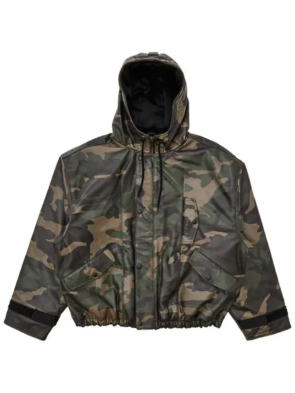 Supreme Marithé + François Girbaud Hooded Leather Flight Bomber Jacket