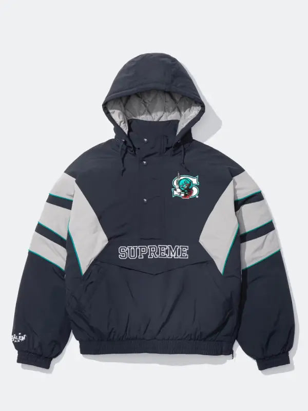 Supreme Salem Half Zip Stadium Jacket