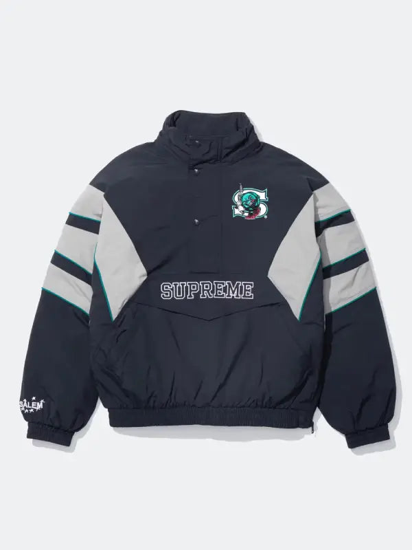 Supreme Salem Half Zip Stadium Jacket