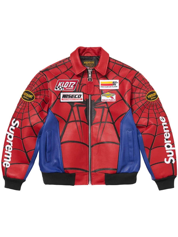 Supreme Vanson Spider Man Leather Jacket