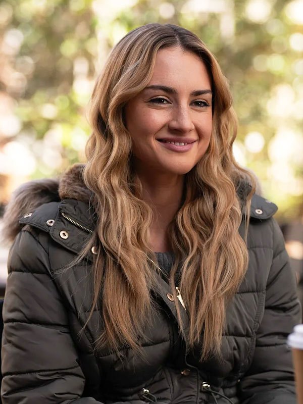 Tell Me Lies Grace Van Patten Grey Hooded Jacket