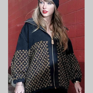 Taylor Swift Louis Vuitton Monogram Jacquard Knit Jacket