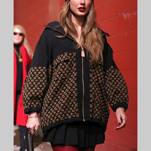 Taylor Swift Louis Vuitton Monogram Jacquard Knit Jacket