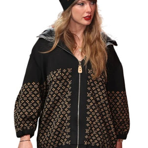 Taylor Swift Louis Vuitton Monogram Jacquard Knit Jacket