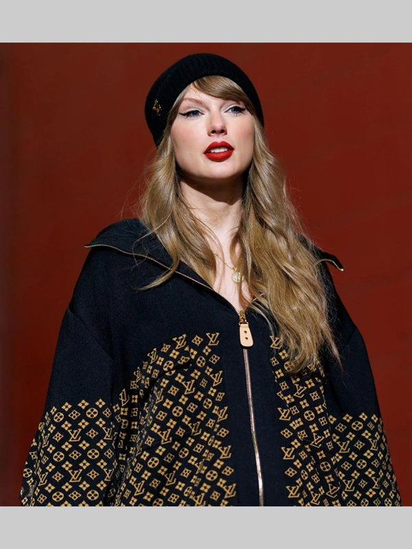 Taylor Swift Louis Vuitton Monogram Jacquard Knit Jacket