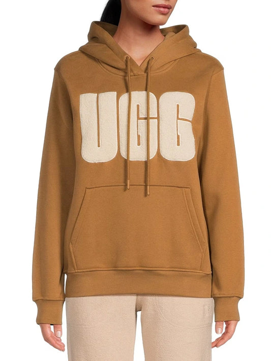 UGG Rey Fuzzy Logo Hoodie