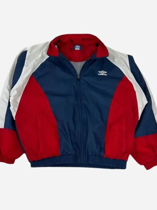 Vintage Umbro nylon jacket unisex retro sportswear 90s style with zip front
