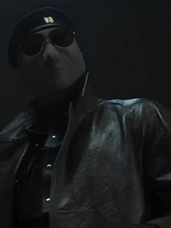 Lee Pace The Running Man Brown Leather Coat