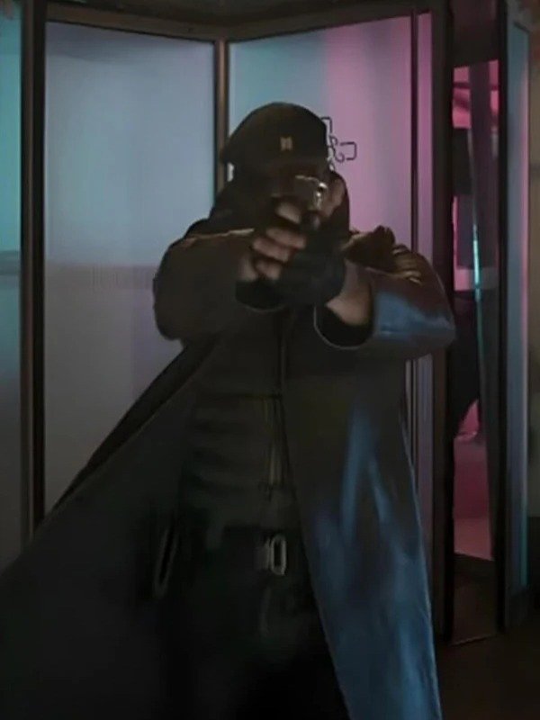 Lee Pace The Running Man Brown Leather Coat