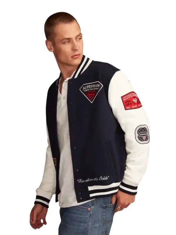 Superman x Lucky Brand Varsity Jacket