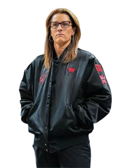 Indiana Fever Stranger Things Black Jacket
