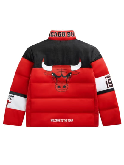 Chicago Bulls Red Puffer Jacket – Unisex NBA Team Winter Style