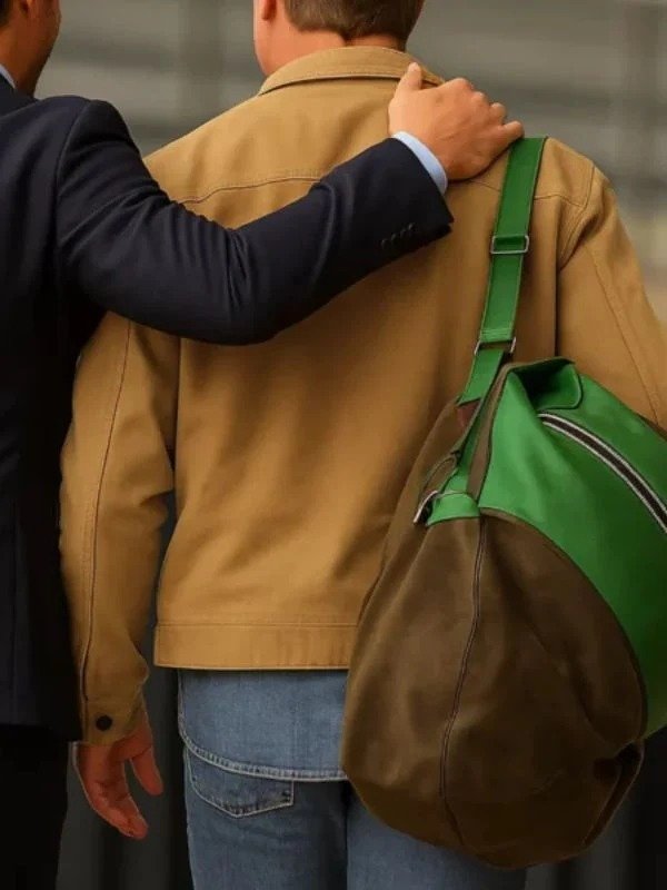 Brad Pitt F1 Brown Suede Leather Jacket