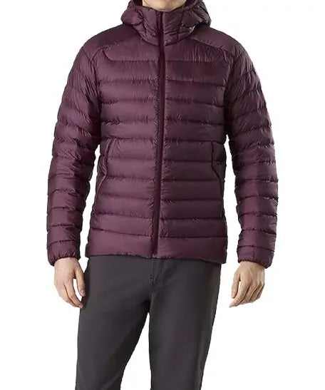 Men’s Burgundy Puffer Jacket