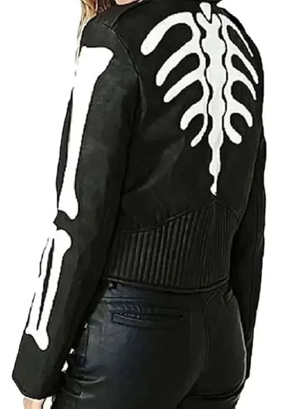Shop Skeleton Biker Leather Jacket