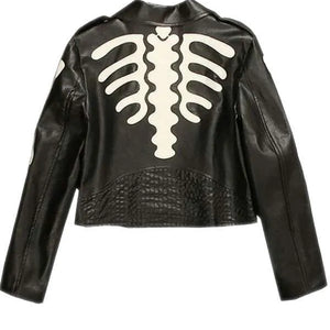 Shop Skeleton Biker Leather Jacket