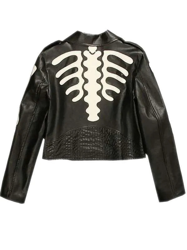 Shop Skeleton Biker Leather Jacket