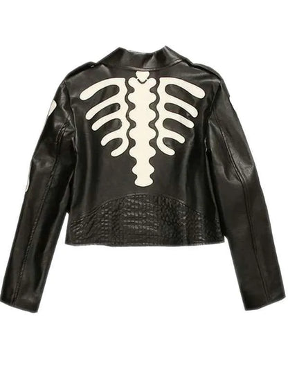 Shop Skeleton Biker Leather Jacket