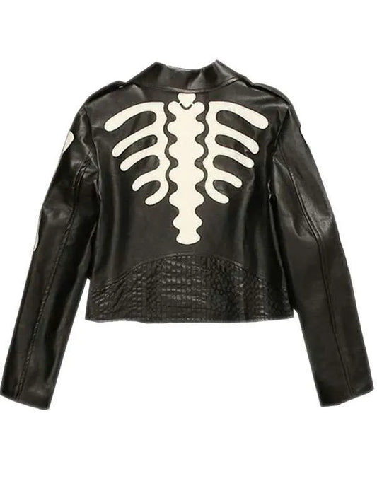 Shop Skeleton Biker Leather Jacket