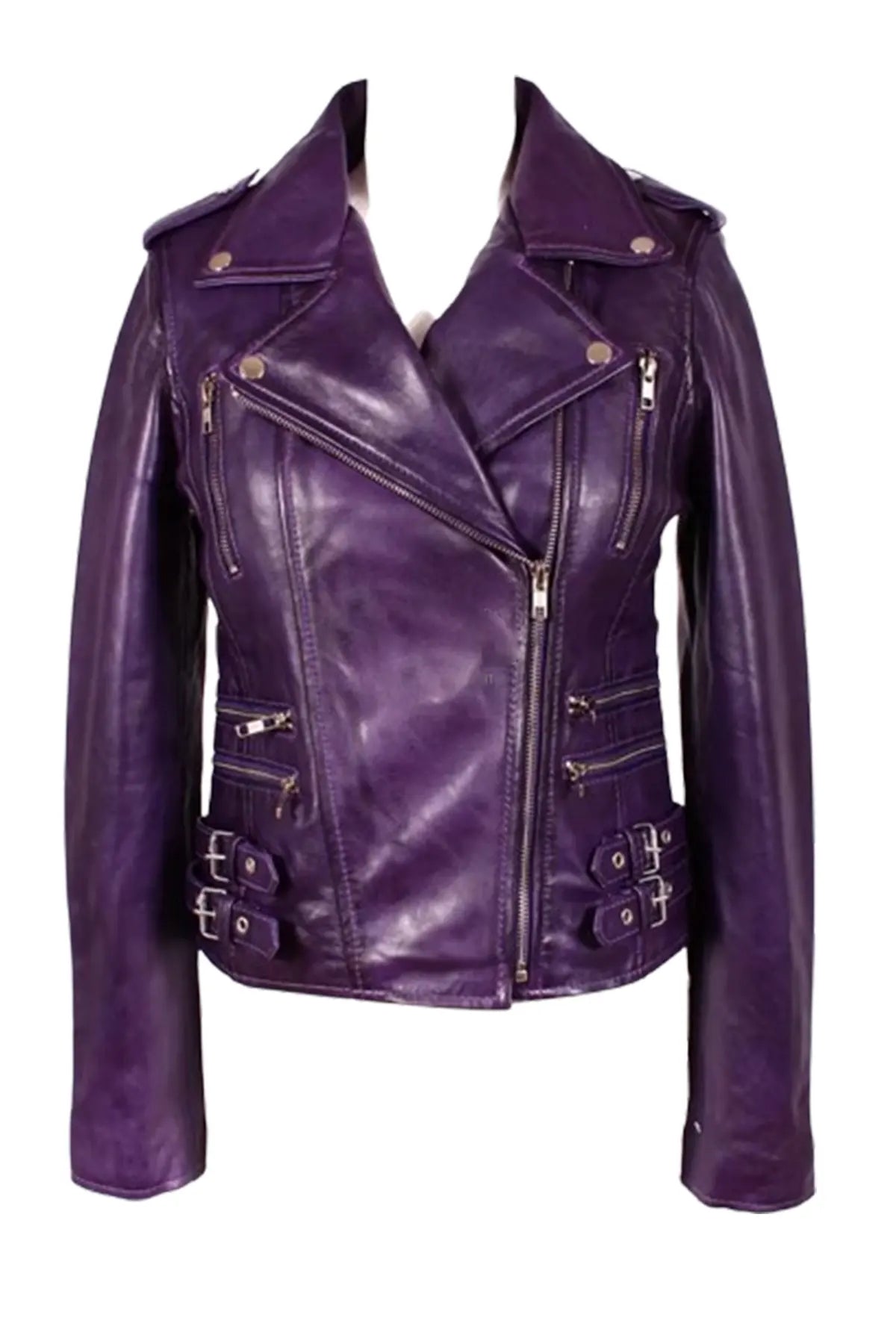 Women’s Halloween Purple Biker Jacket