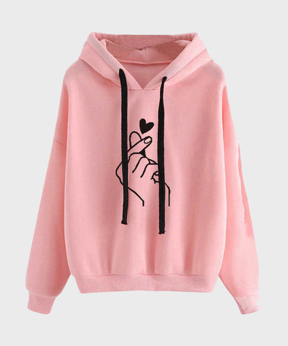 women oversized fleece hoodie pullover sweatshirt casual style