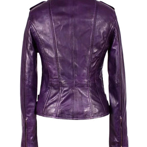 Women’s Halloween Purple Biker Jacket