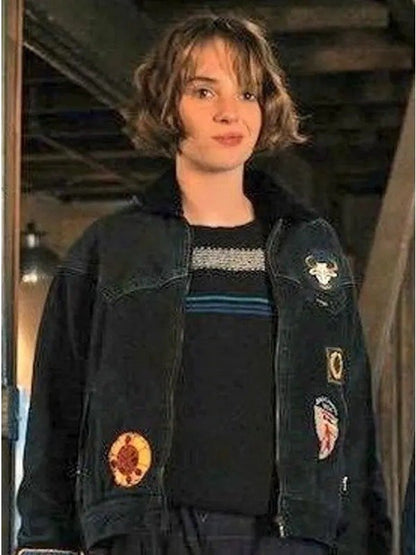 Stranger Things Season 4 Robin Buckley denim jacket inspired by Maya Hawke