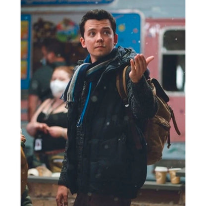 Your Christmas or Mine Asa Butterfield Puffer Vest