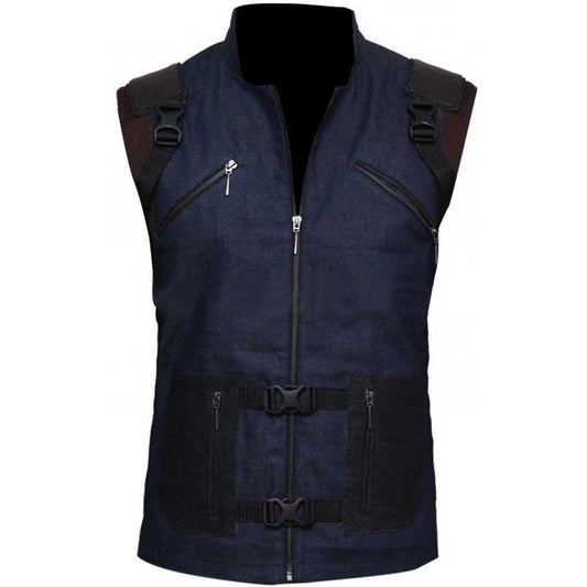 Avengers Endgame Rocket Raccoon vest tactical blue cotton army style