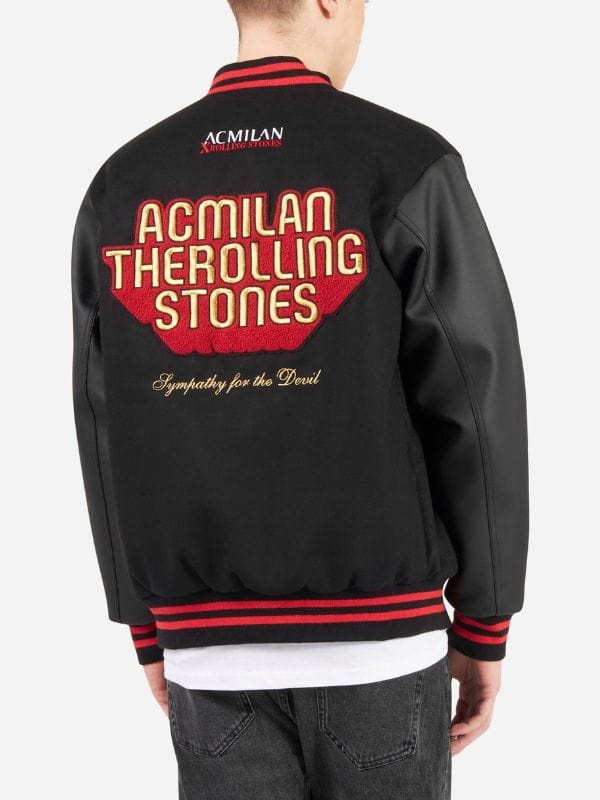 AC Milan x Rolling Stones Varsity Jacket