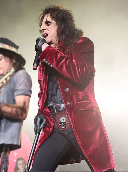 Alice Cooper Red Velvet Coat