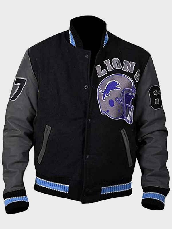 Venom 2 Eddie Brock Detroit Lions Varsity Jacket