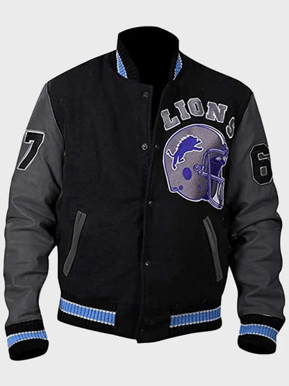 Venom 2 Eddie Brock Detroit Lions Varsity Jacket