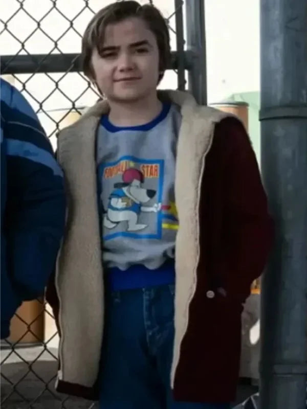 The Penguin Benny Cobb Leather Shearling Jacket