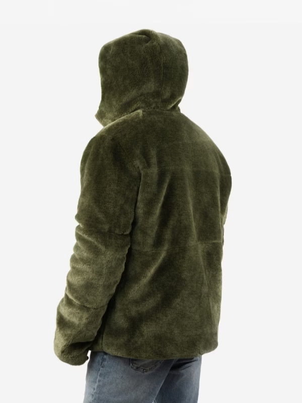 Men’s Wellsoft Reversible Shearling Hooded Jacket