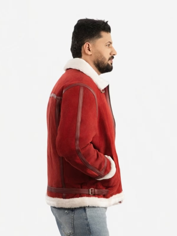 Men’s Classic Spirited Shearling Leather Jacket