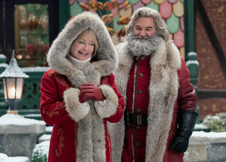 Mrs. Claus Red Long Coat inspired by Goldie Hawn in The Christmas Chronicles 2 – wool blend with fur trim and gold embroidery