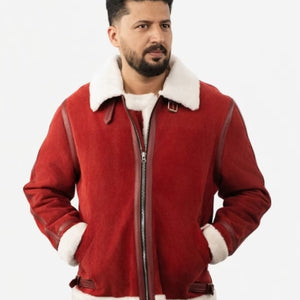 Men’s Classic Spirited Shearling Leather Jacket