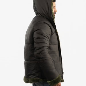 Men’s Wellsoft Reversible Shearling Hooded Jacket